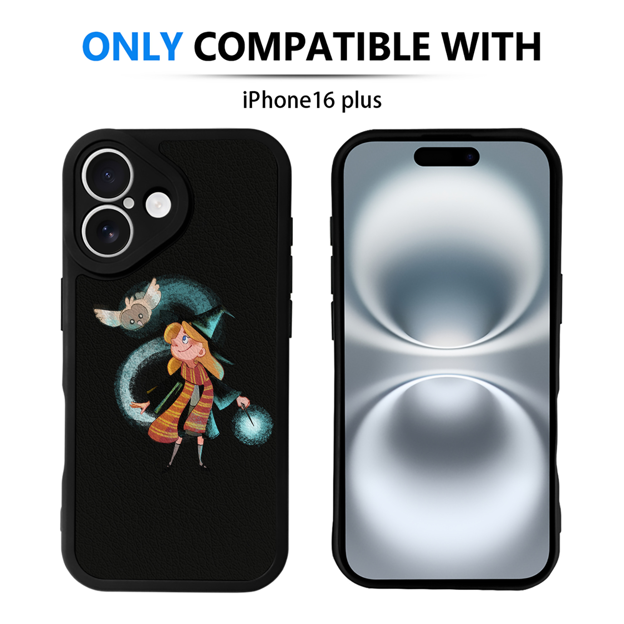 （画像用） Harry Potter ハリー・ポッターシリーズ 【iPhone 16シリーズ対応】シリコンスマホケース（レザー調） 材質：シリコン